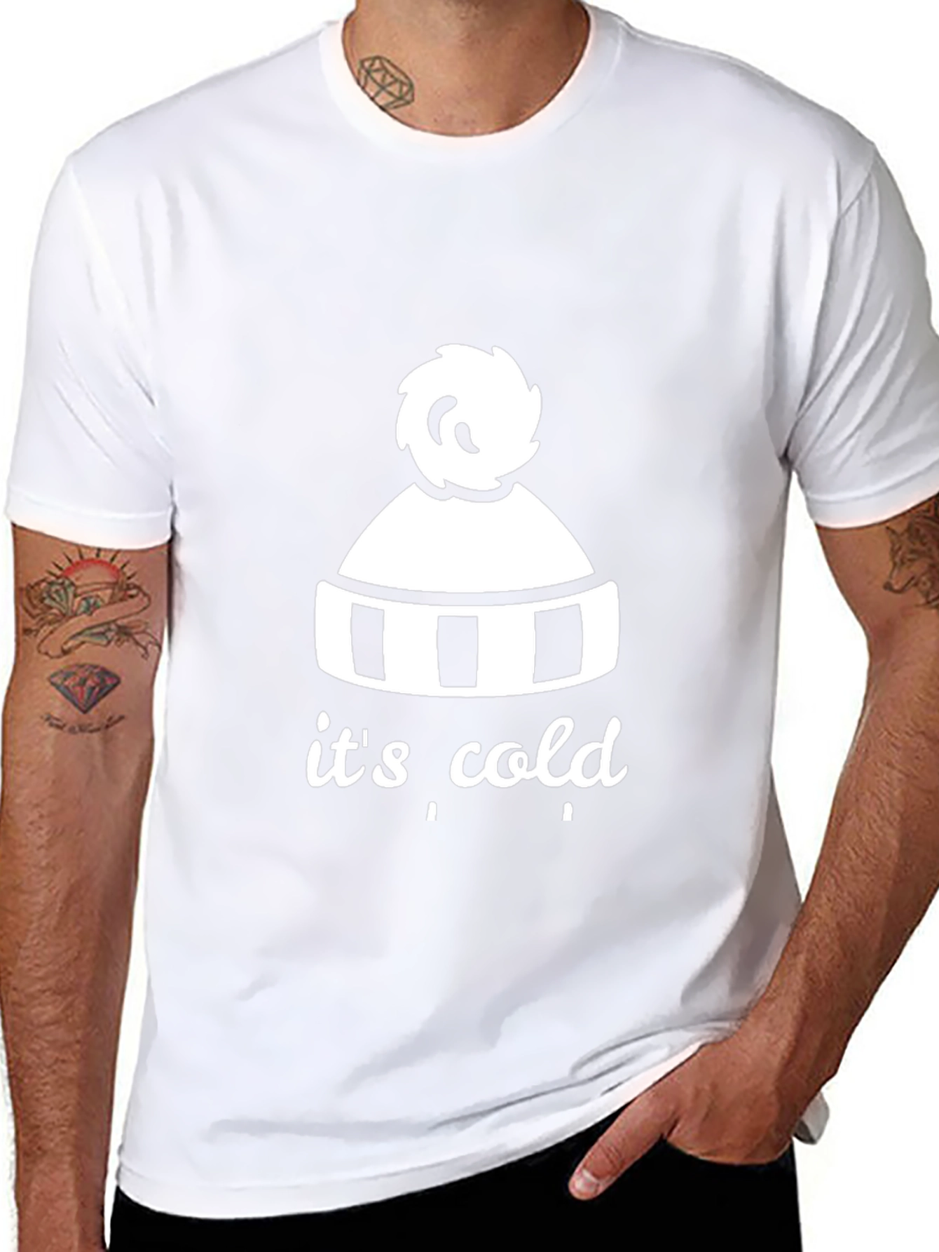 Its Cold Beanie Graphic Tee