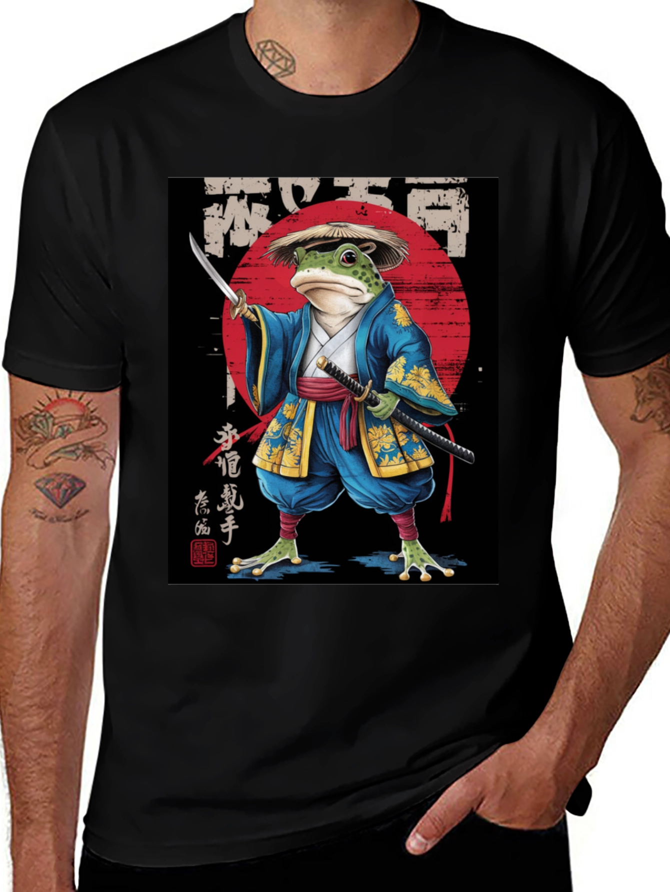 Samurai Frog Graphic Tee