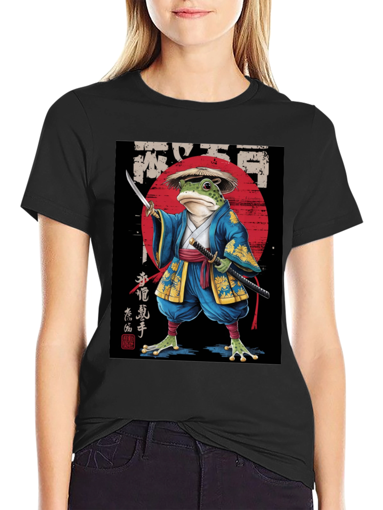 Samurai Frog Graphic Tee