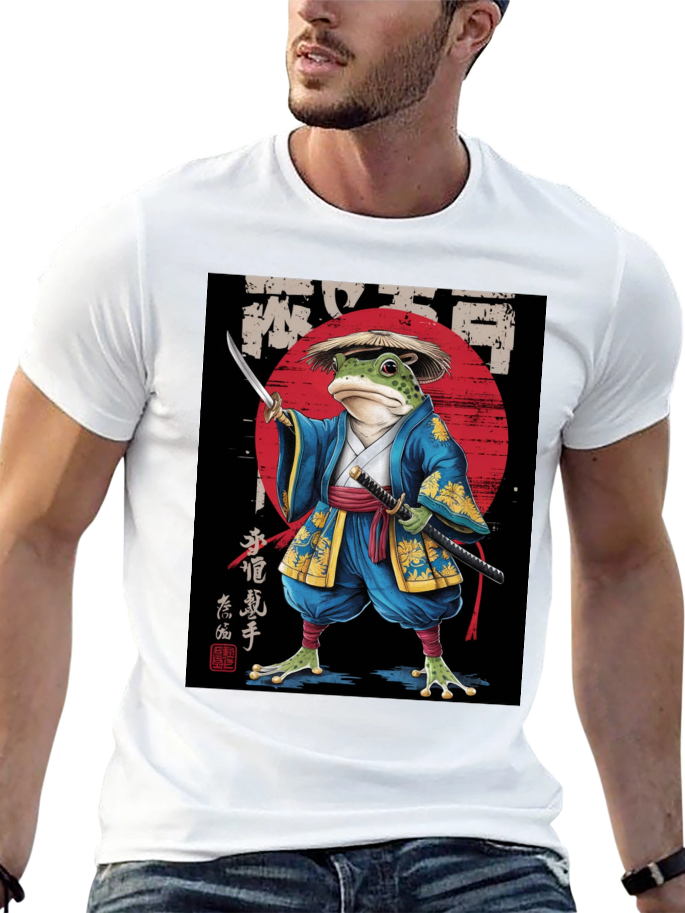 Samurai Frog Graphic Tee