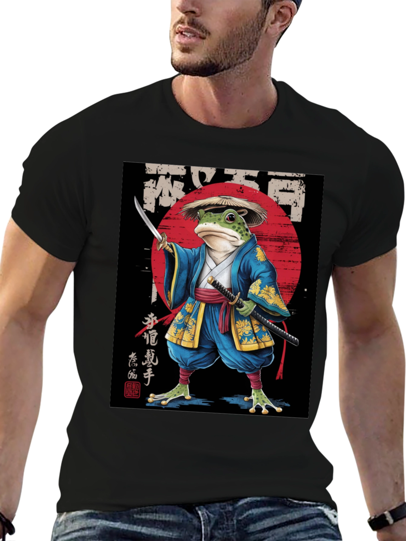 Samurai Frog Graphic Tee