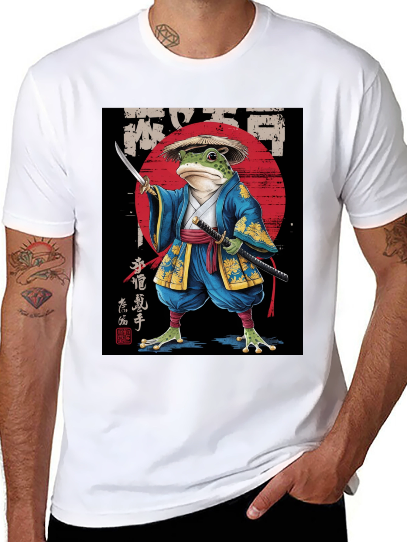 Samurai Frog Graphic Tee