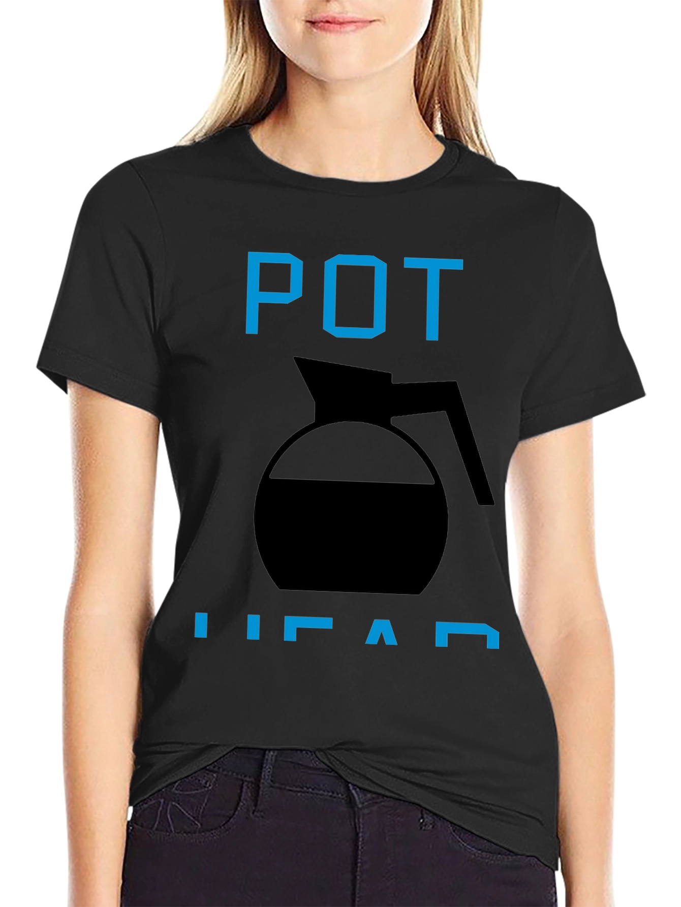 Pot Head Black Graphic Tee