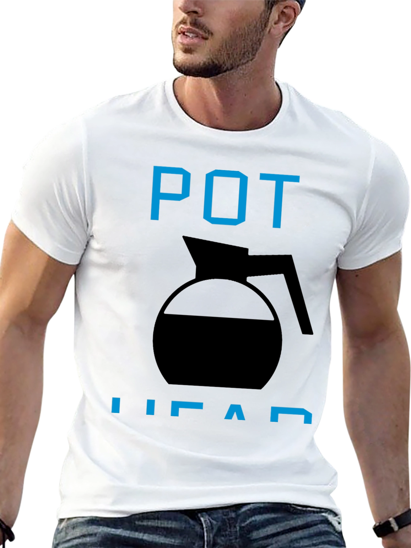 Pot Head Black Graphic Tee