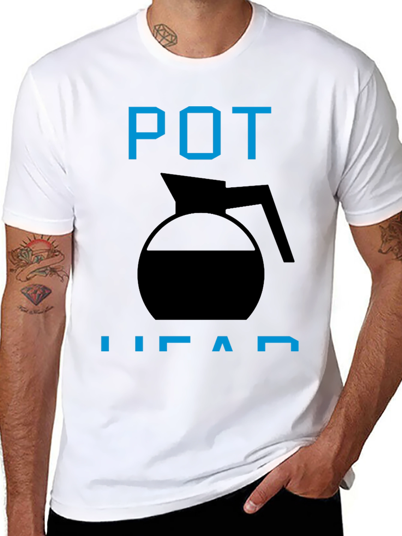 Pot Head Black Graphic Tee