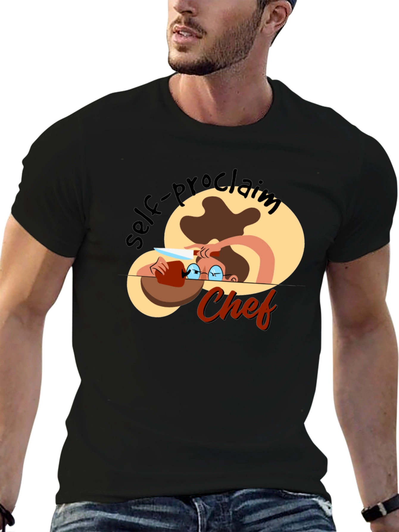 Self-Proclaimed Chef Black T-Shirt