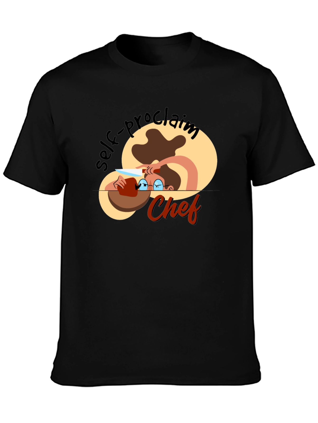 Self-Proclaimed Chef Black T-Shirt