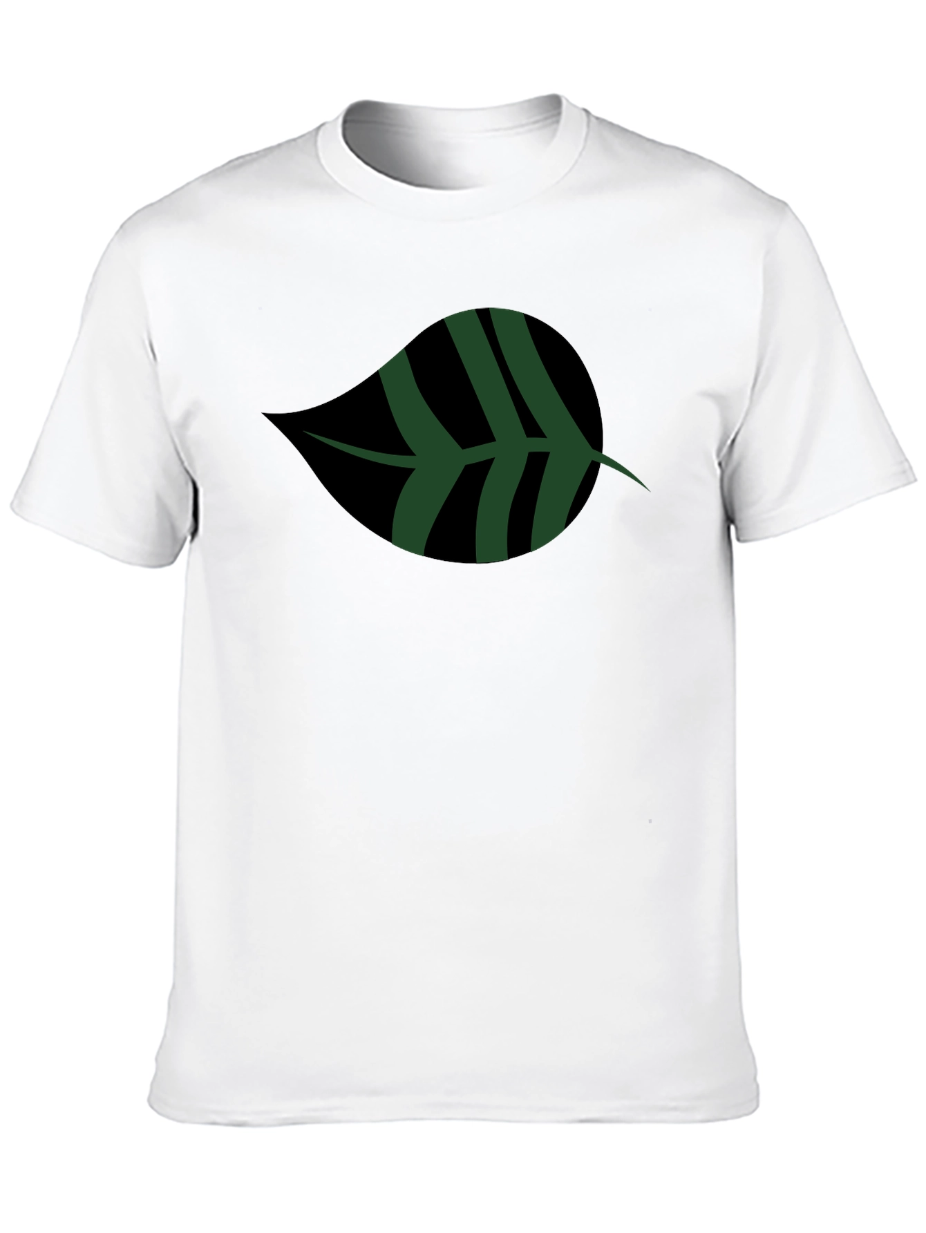 Leaf Graphic Black T-Shirt | Casual Style