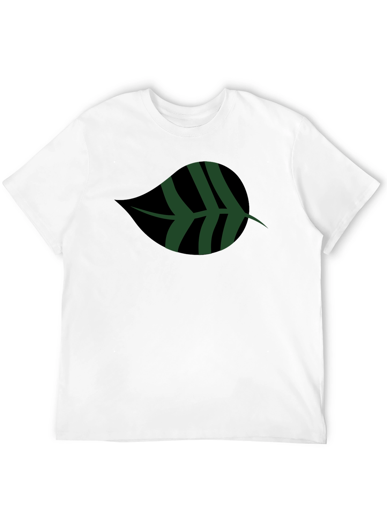 Leaf Graphic Black T-Shirt | Casual Style