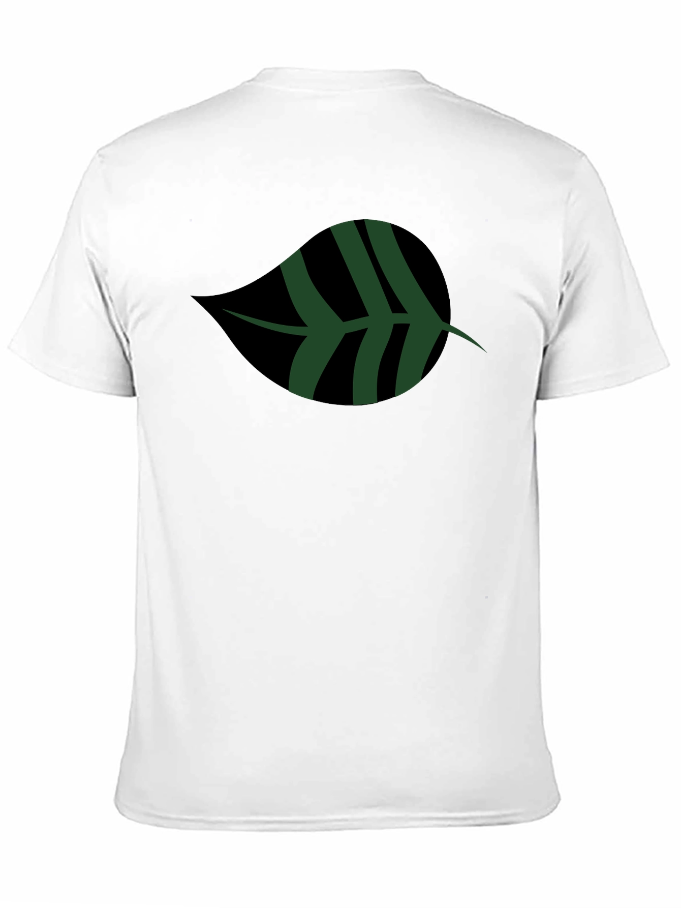 Leaf Graphic Black T-Shirt | Casual Style