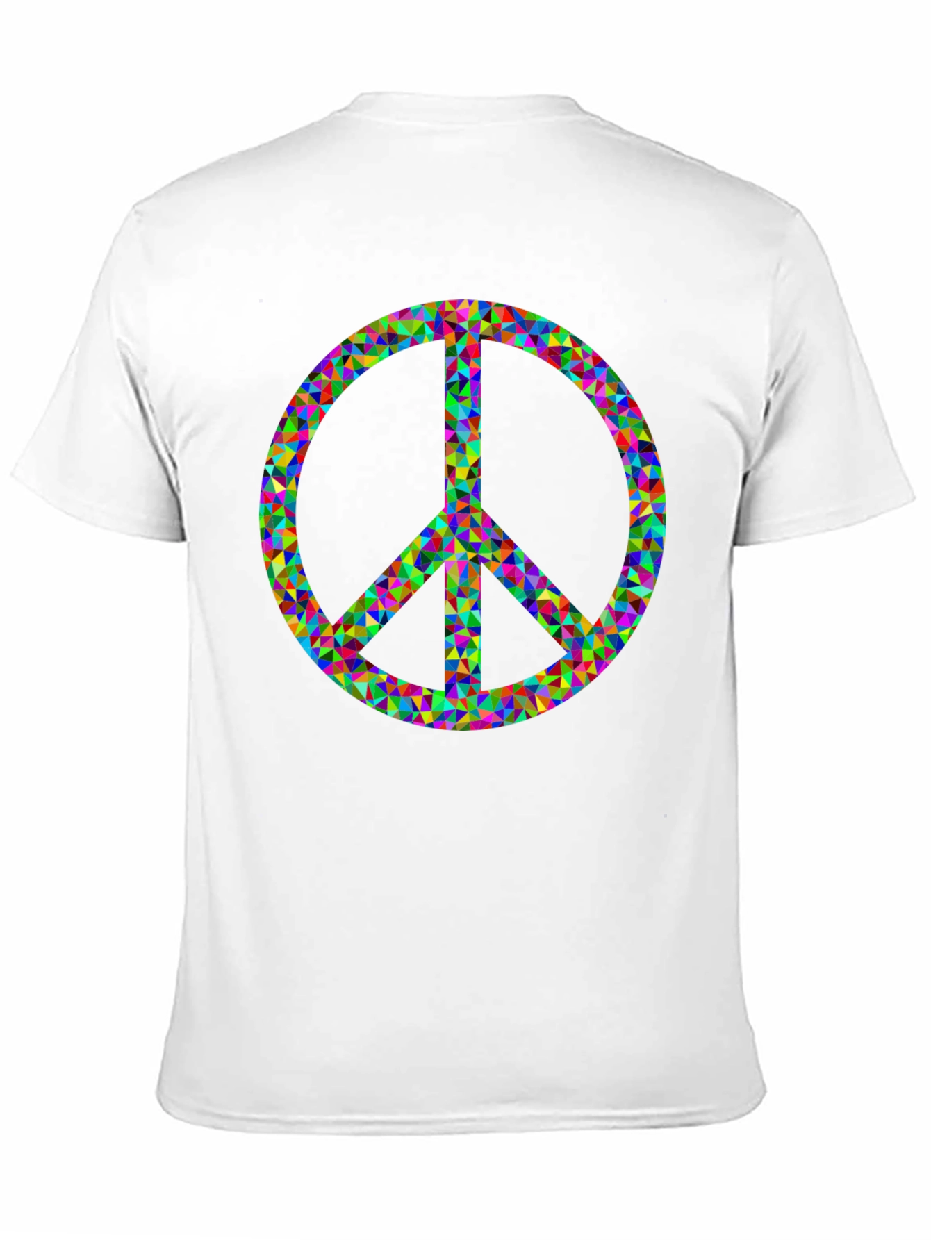 Peace Sign Graphic Tee - Black Cotton Comfort