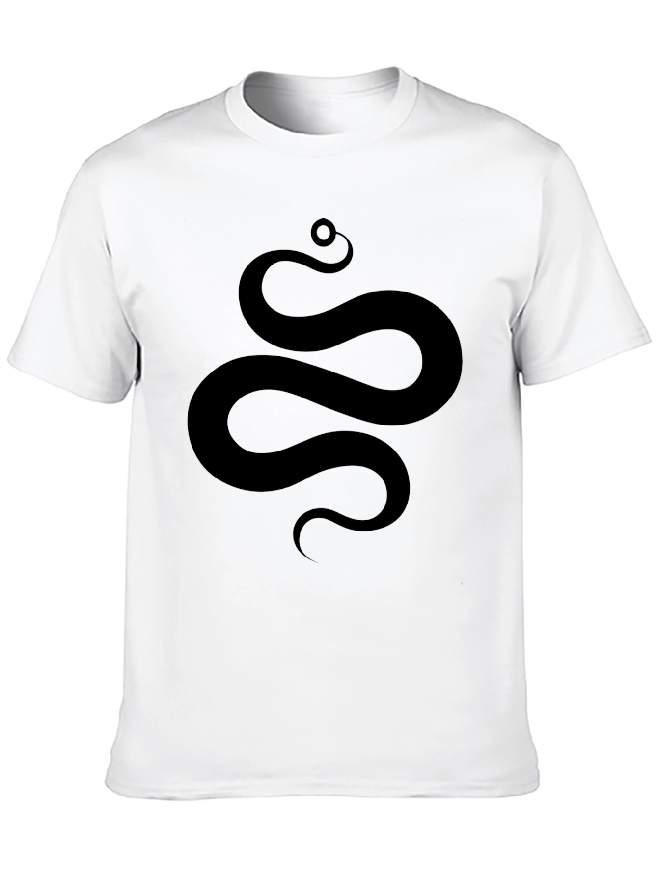 Serpentine Graphic Tee - Sleek Snake Design Soft Cotton
