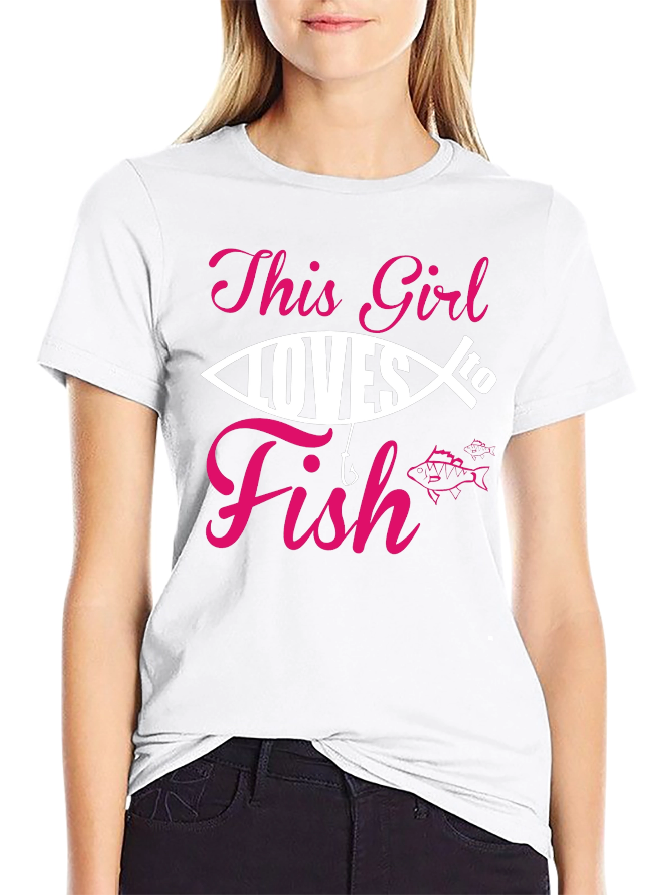 This Girl Loves to Fish T-Shirt