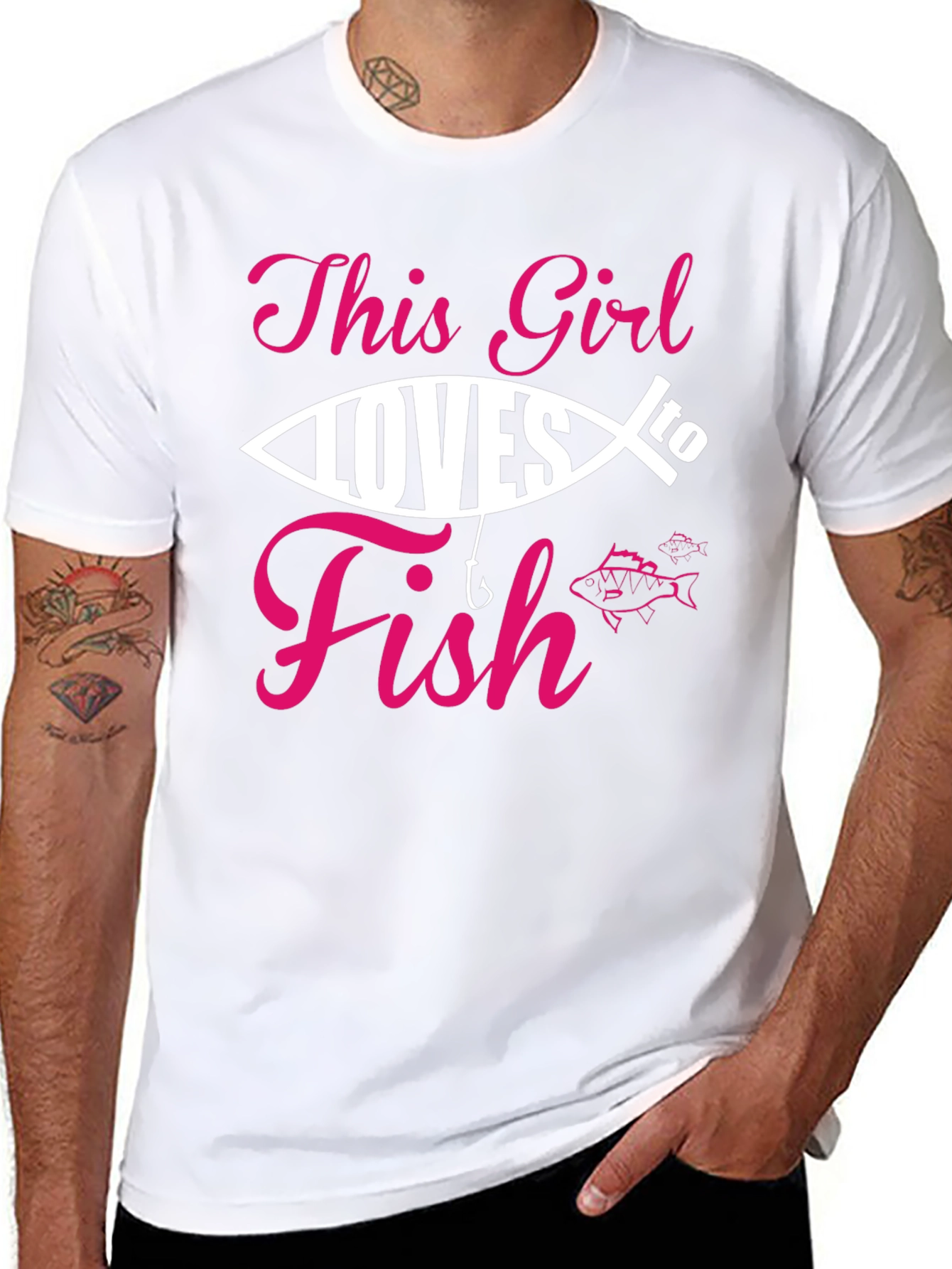 This Girl Loves to Fish T-Shirt