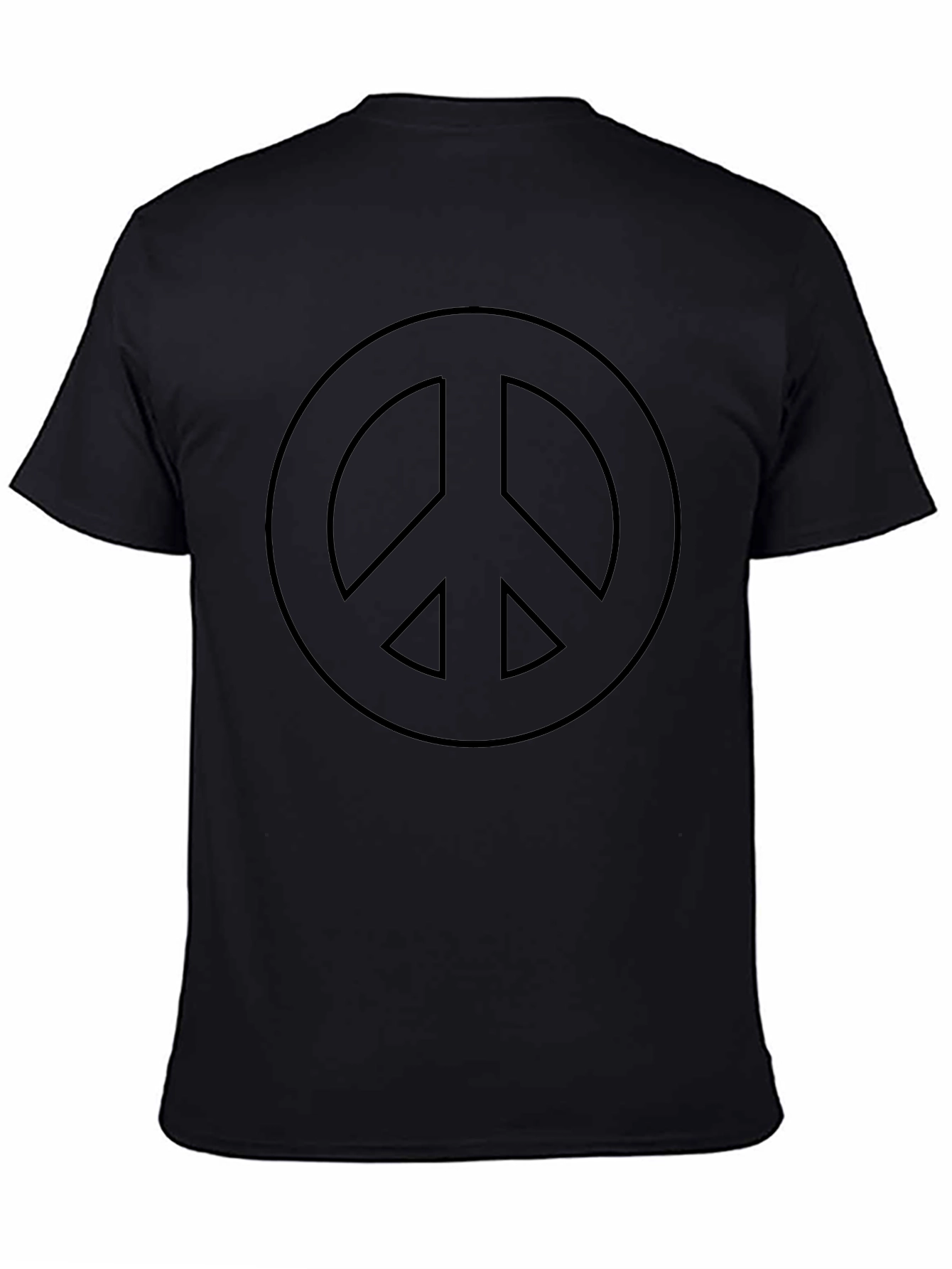 Peace Symbol Black T-Shirt - Soft & Comfortable