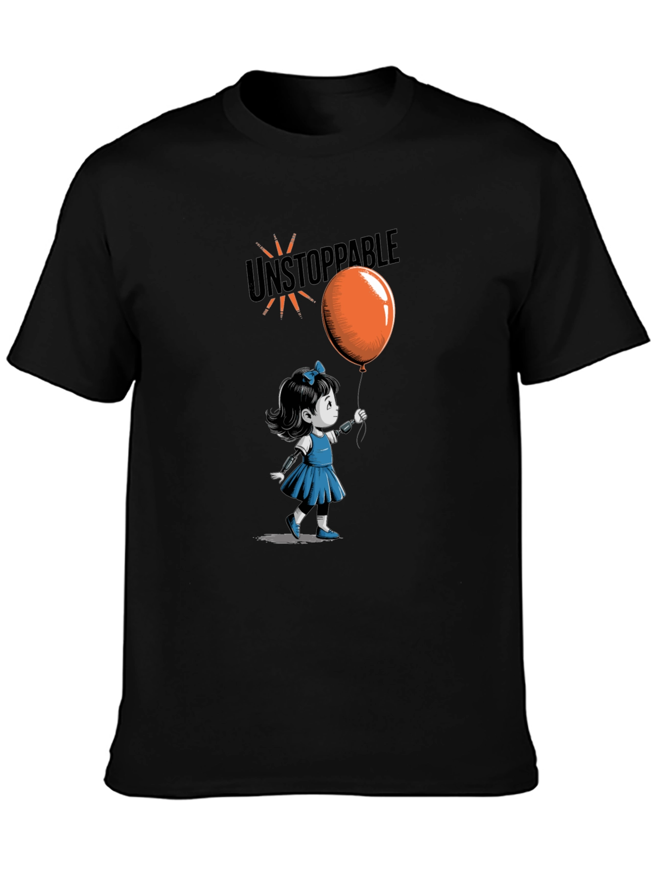 Unstoppable Girl Graphic Tee - Black