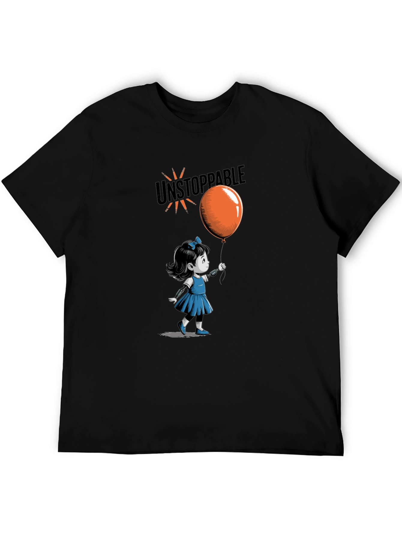 Unstoppable Girl Graphic Tee - Black