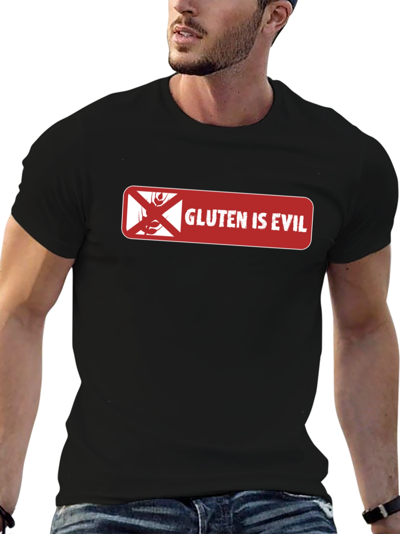 Gluten is Evil Graphic T-Shirt