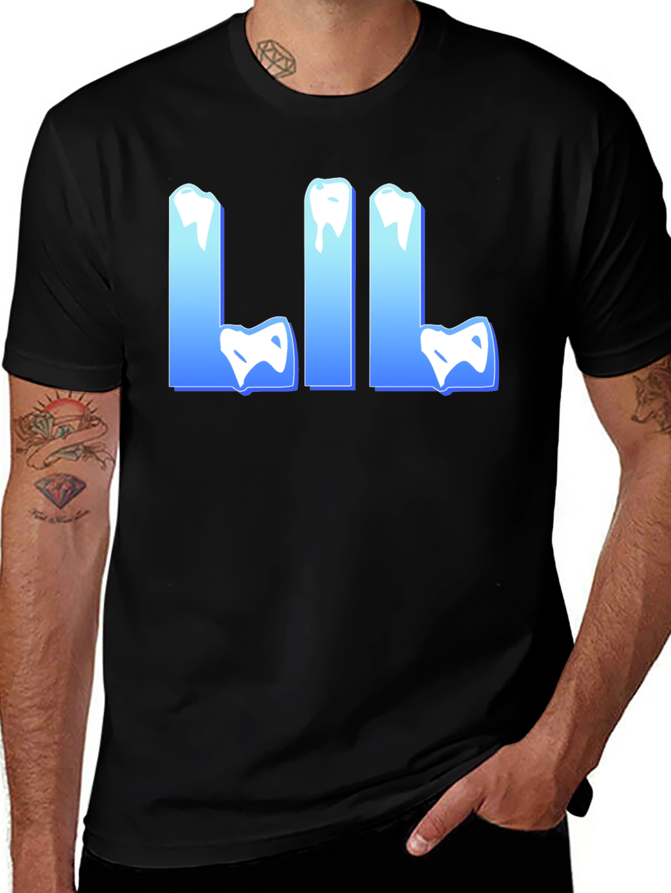 Iced Out LIL Black Tee