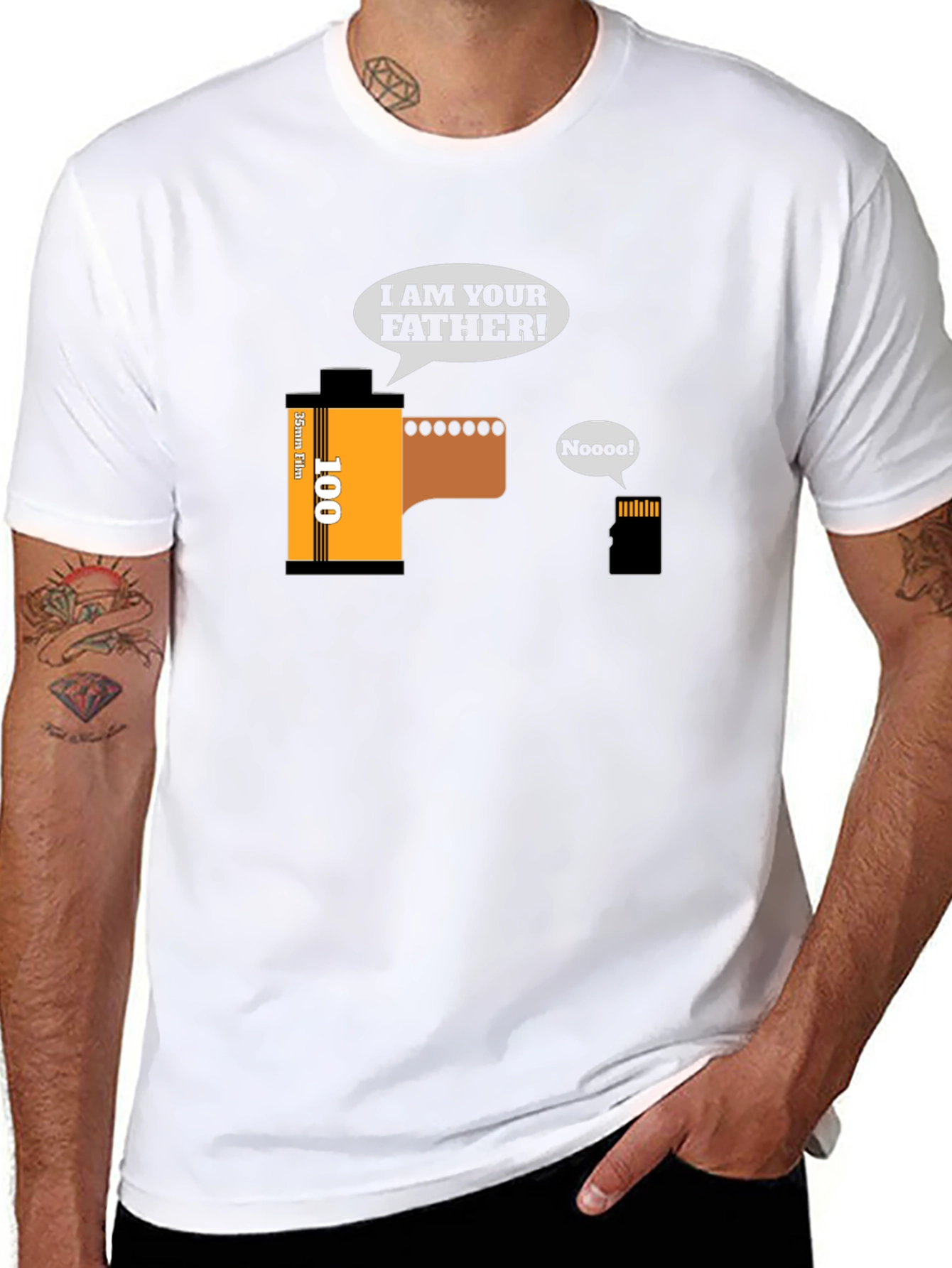 Funny Photography Film & SD Card T-Shirt