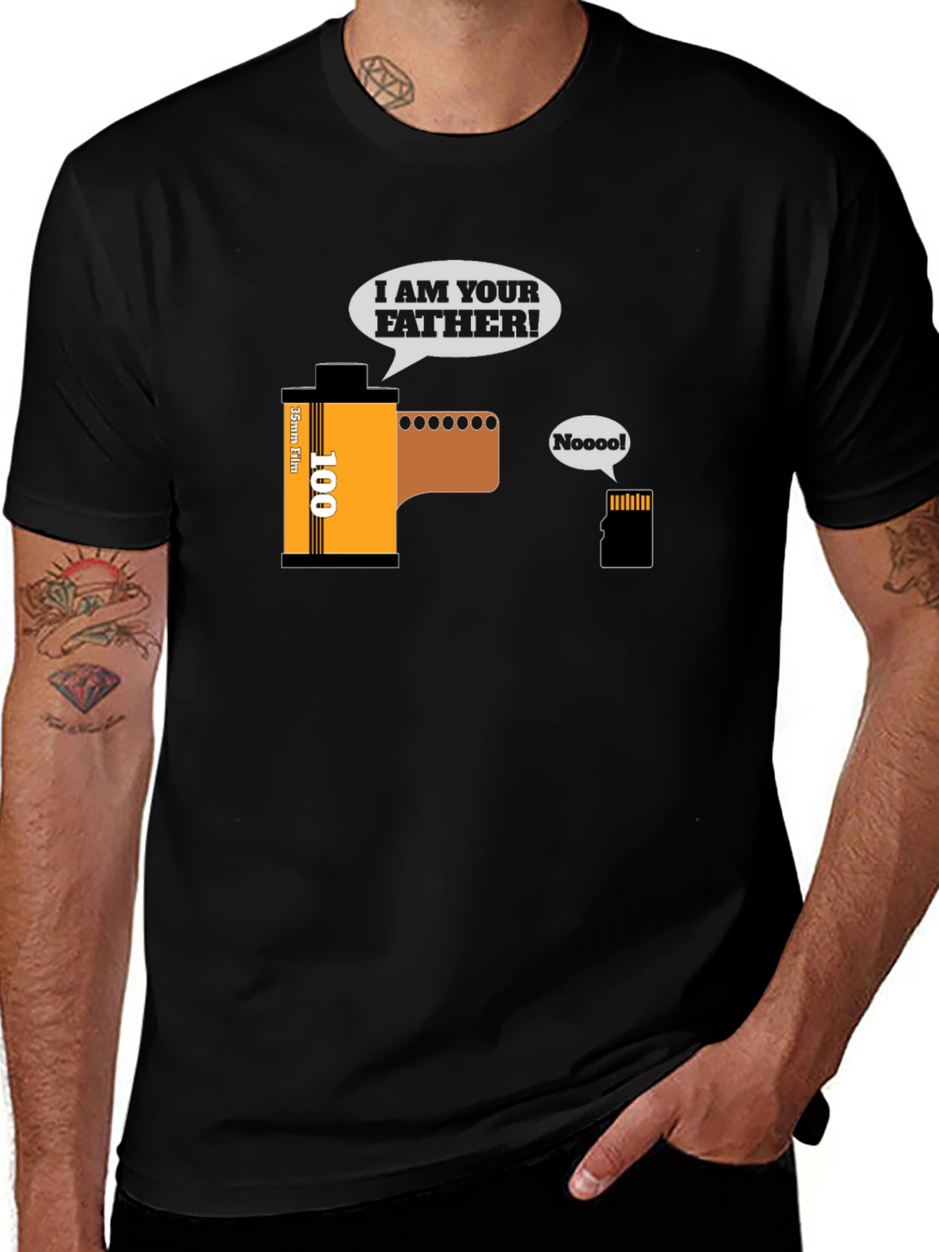 Funny Photography Film & SD Card T-Shirt