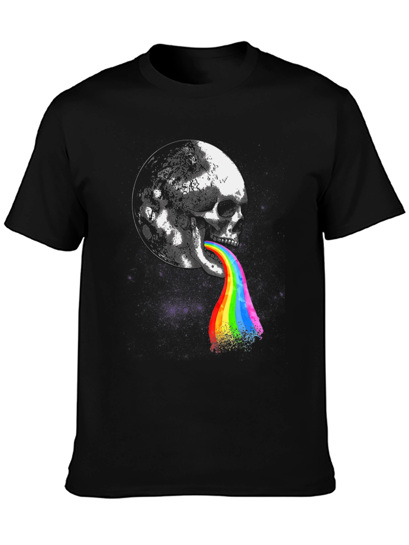 Skull Moon Rainbow T-Shirt