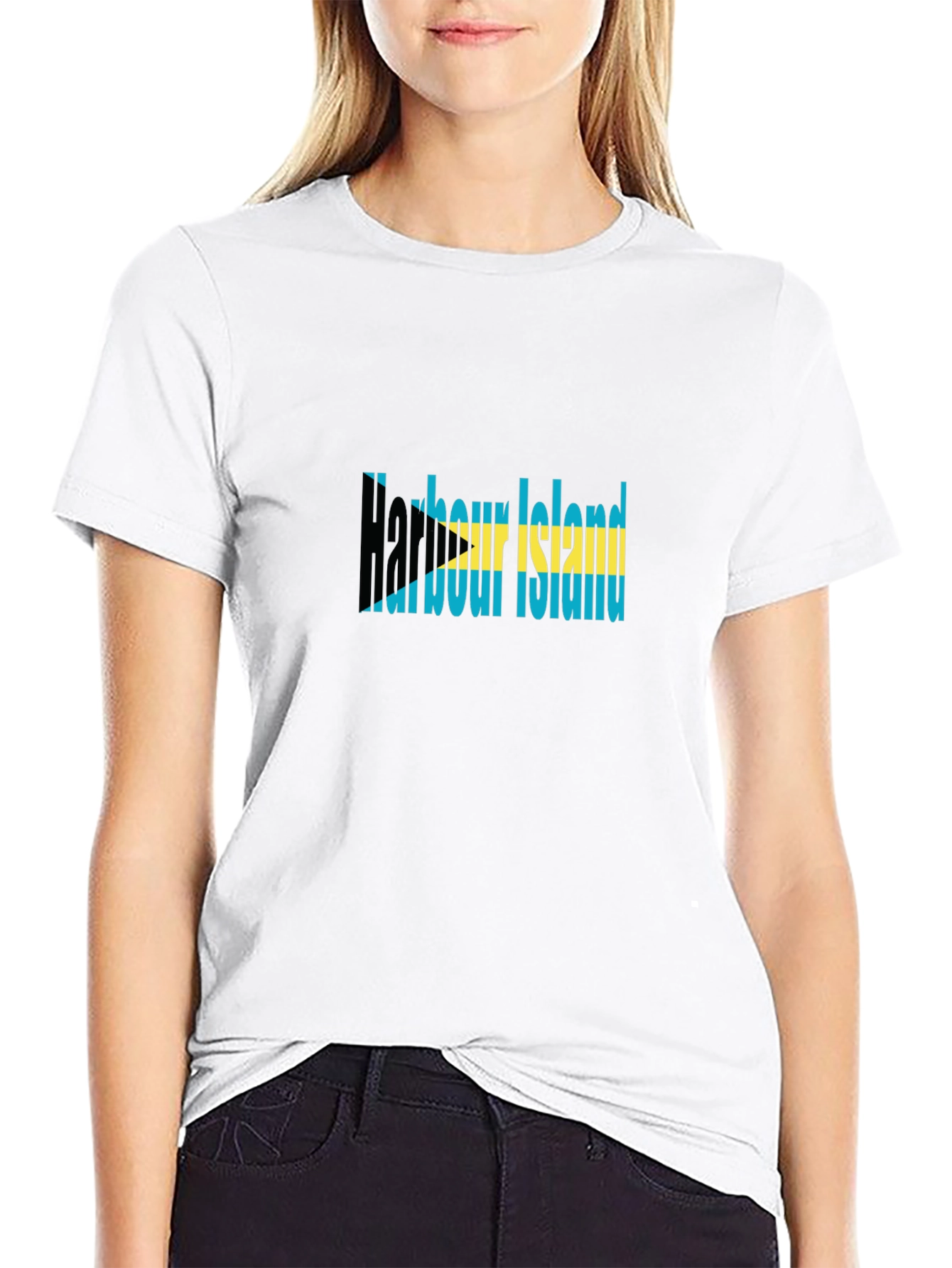Harbour Island Bahamas Flag Graphic Tee
