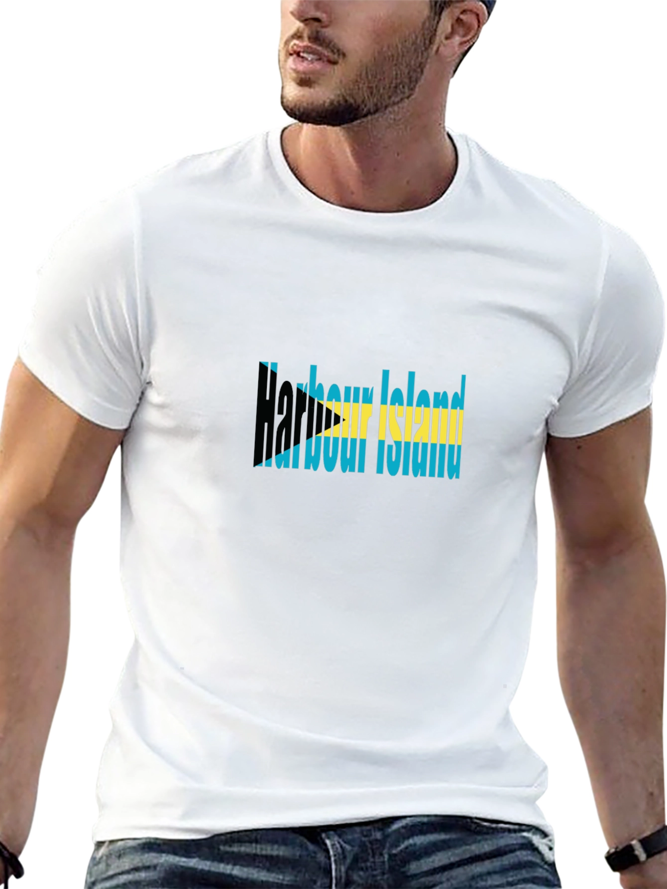 Harbour Island Bahamas Flag Graphic Tee