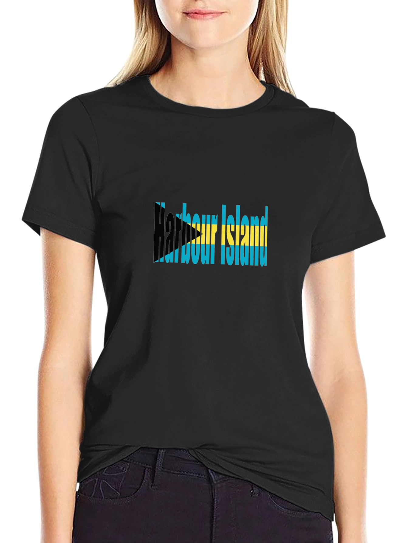 Harbour Island Bahamas Flag Graphic Tee