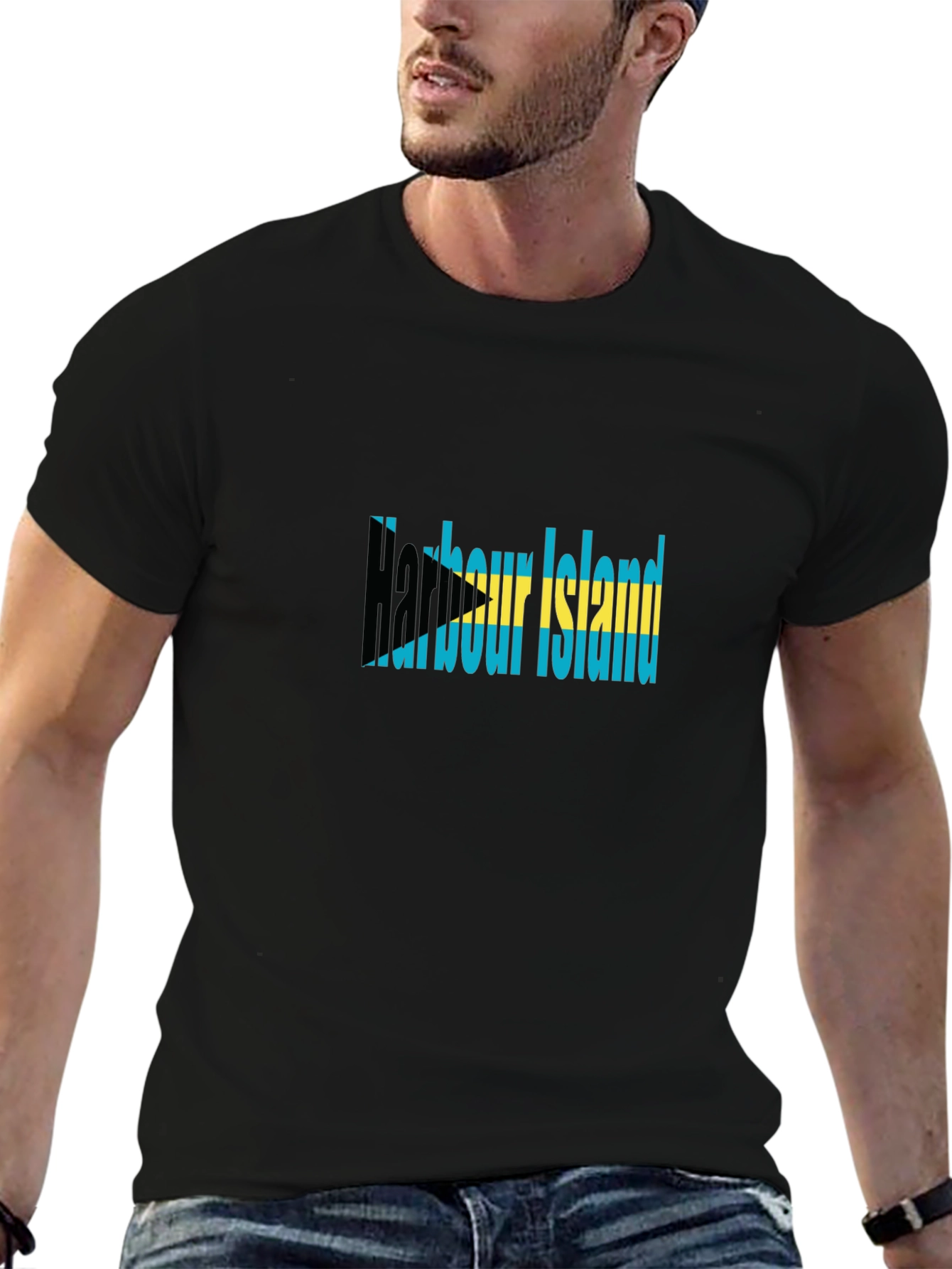 Harbour Island Bahamas Flag Graphic Tee