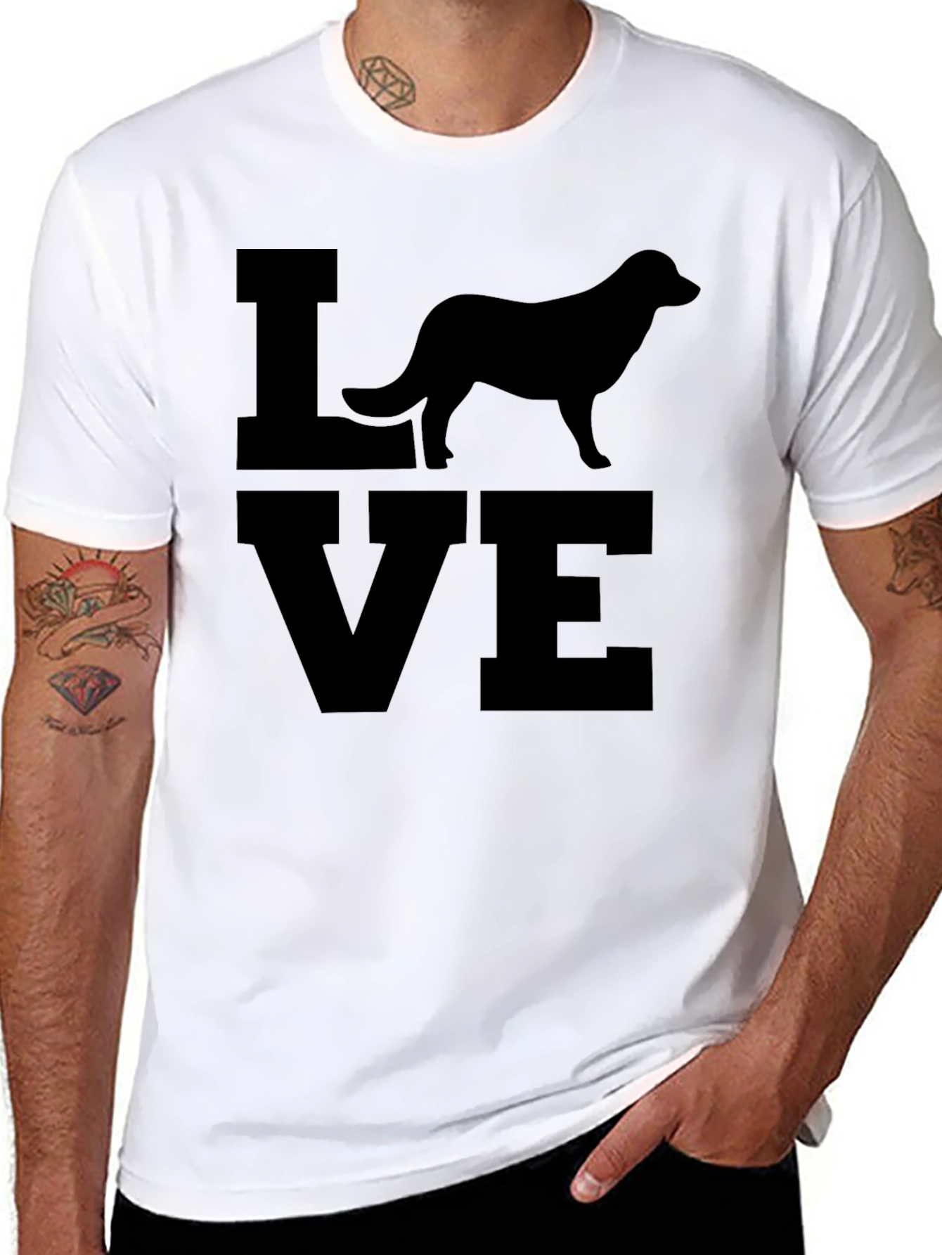 Dog Breed LOVE Graphic T-Shirt - Unisex