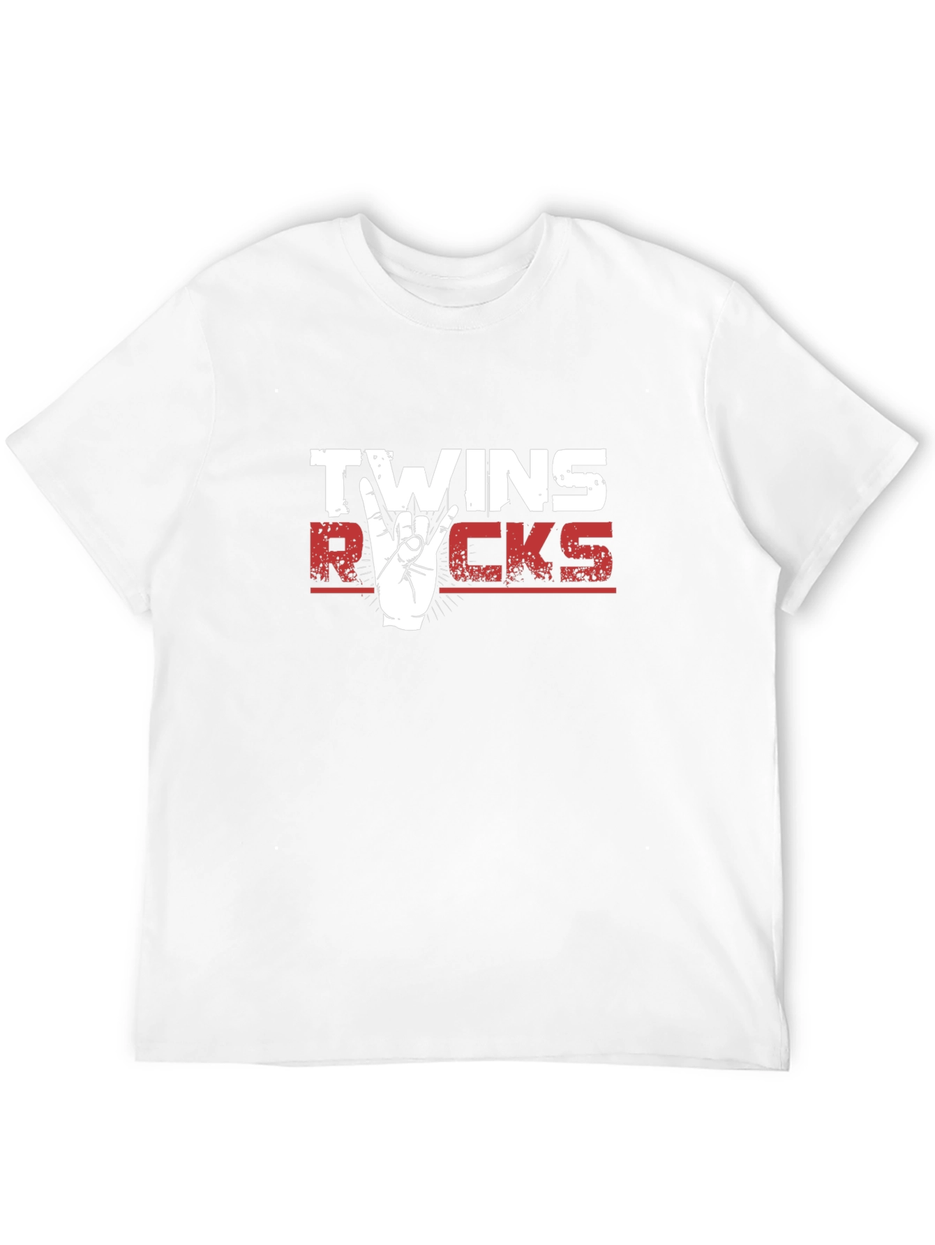 Twins Rocks Graphic T-Shirt - Black