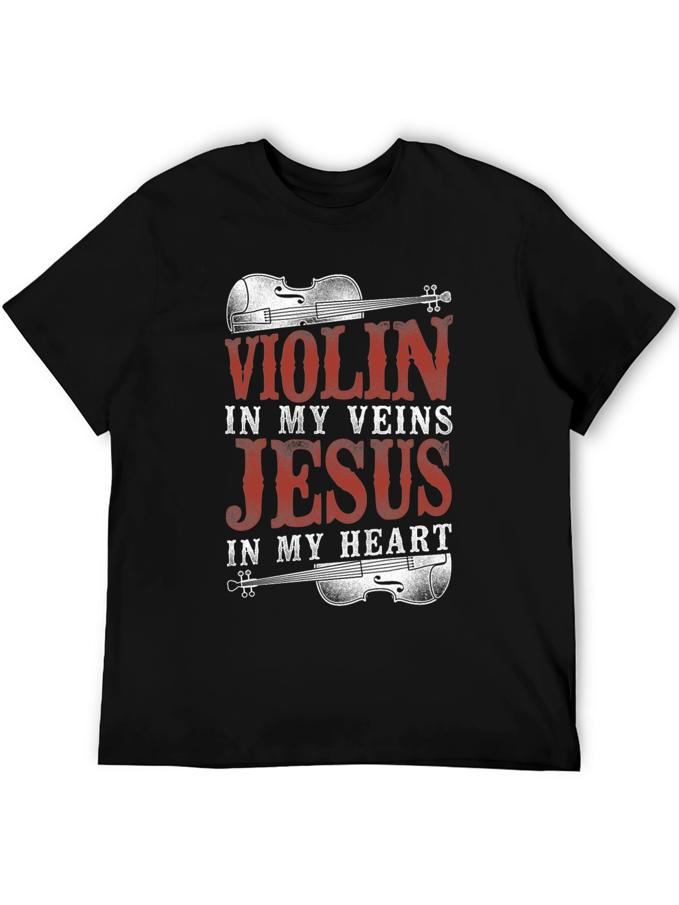Violin Jesus Graphic Tee