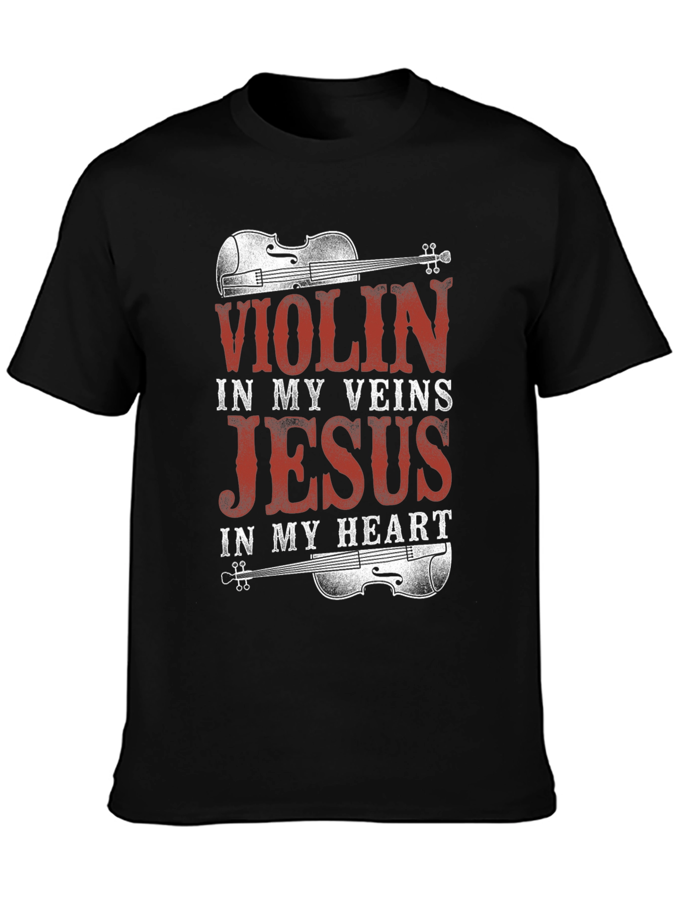 Violin Jesus Graphic Tee