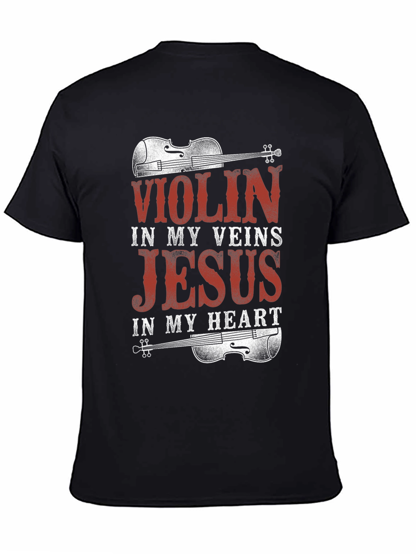 Violin Jesus Graphic Tee