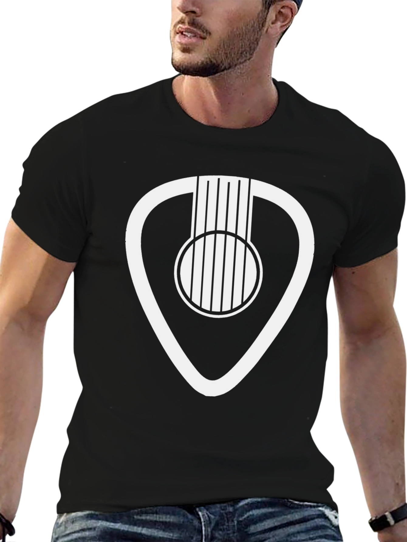 Guitar Pick Acoustic T-Shirt - Musician Tee