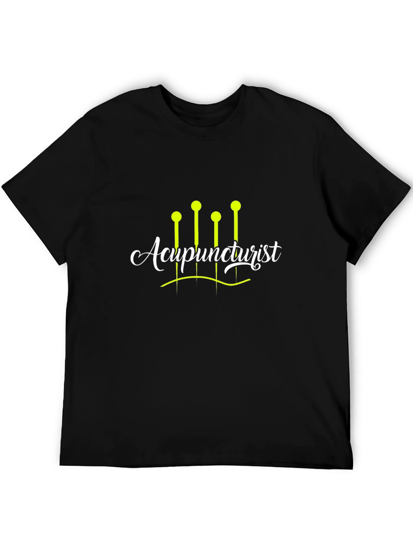 Acupuncturist Graphic Tee - Black Cotton Comfort