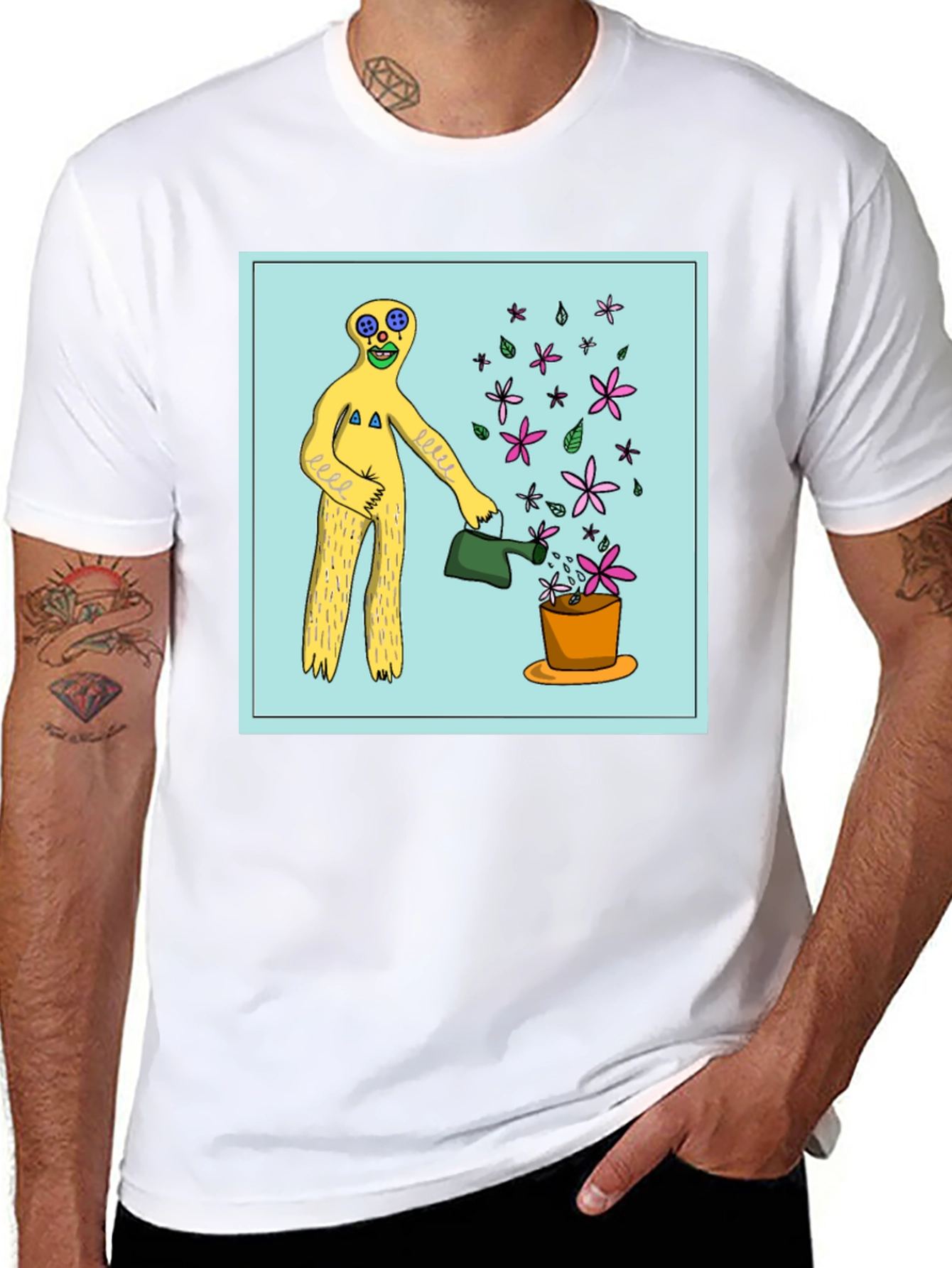 Surreal Gardener Graphic T-Shirt - Black