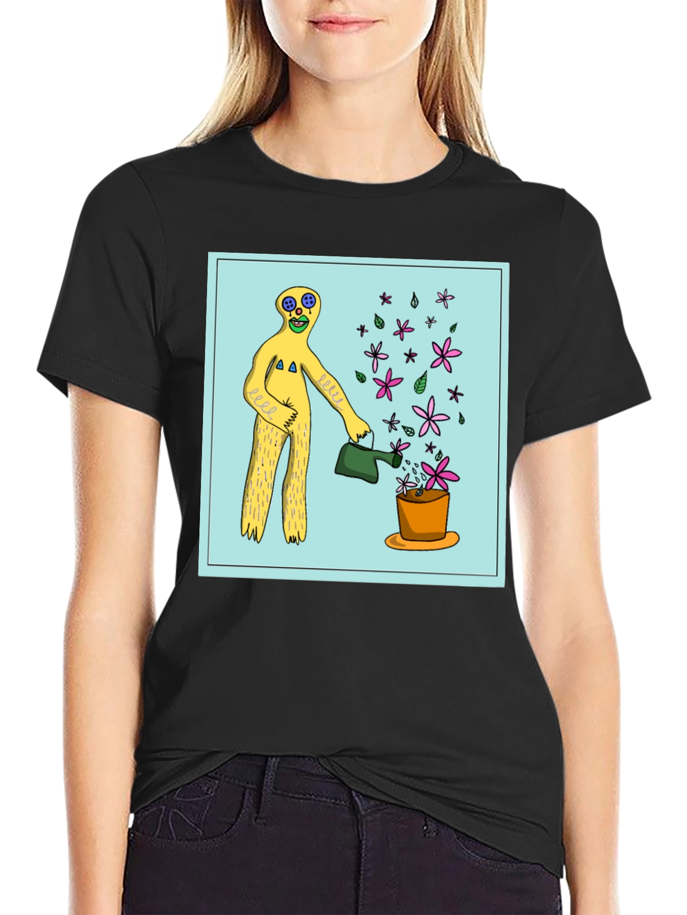 Surreal Gardener Graphic T-Shirt - Black