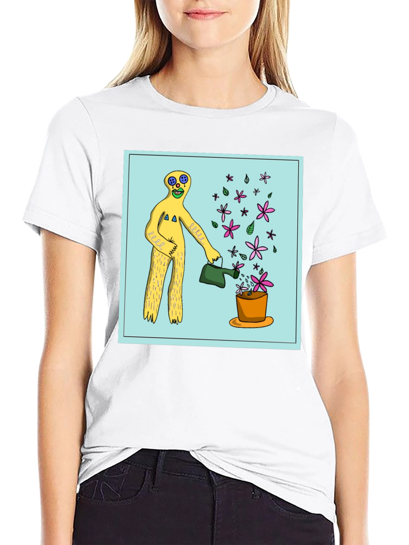 Surreal Gardener Graphic T-Shirt - Black