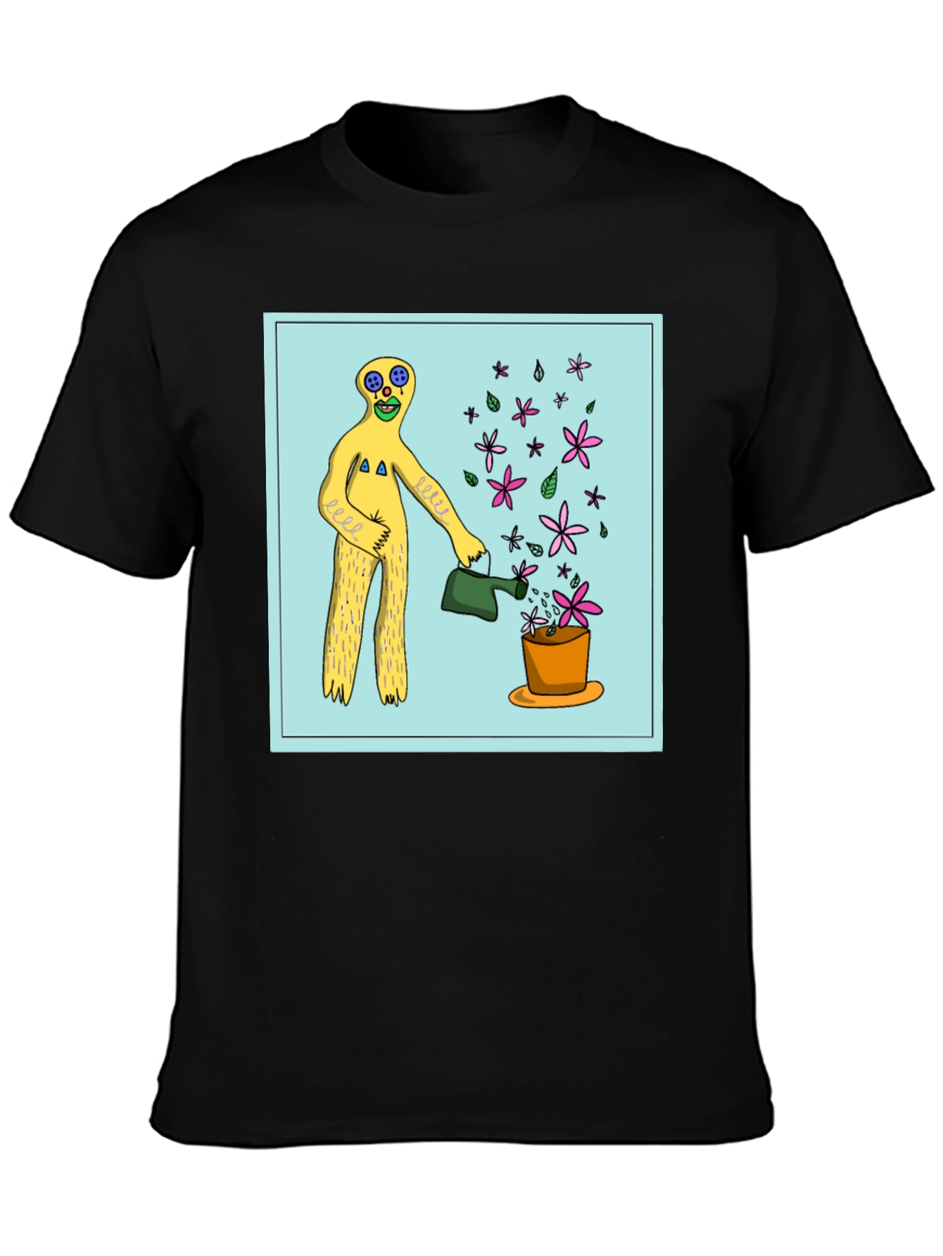 Surreal Gardener Graphic T-Shirt - Black
