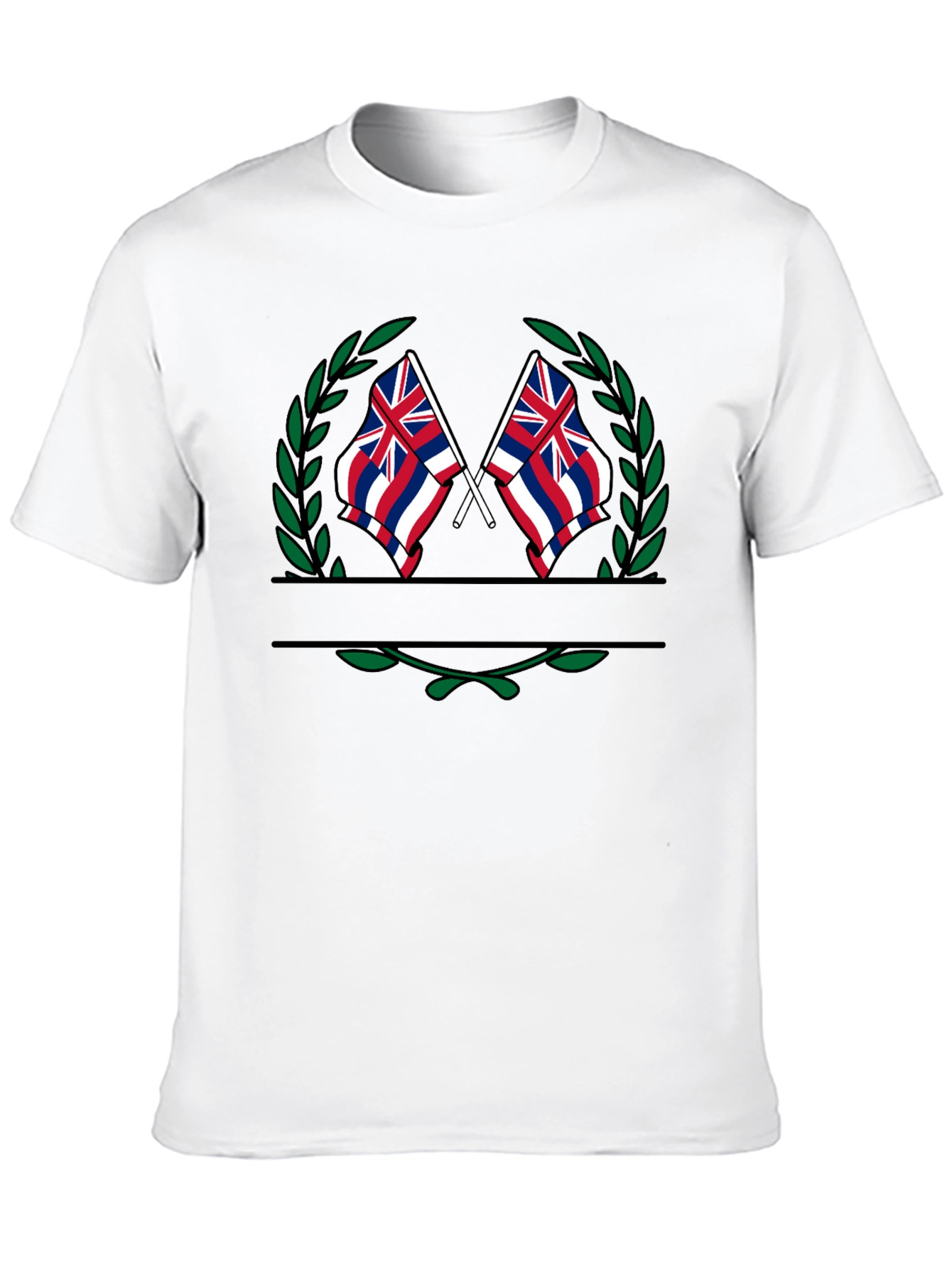Hawaii Flag Laurel T-Shirt