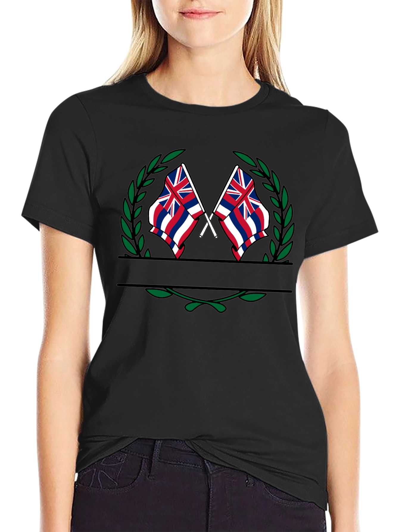 Hawaii Flag Laurel T-Shirt