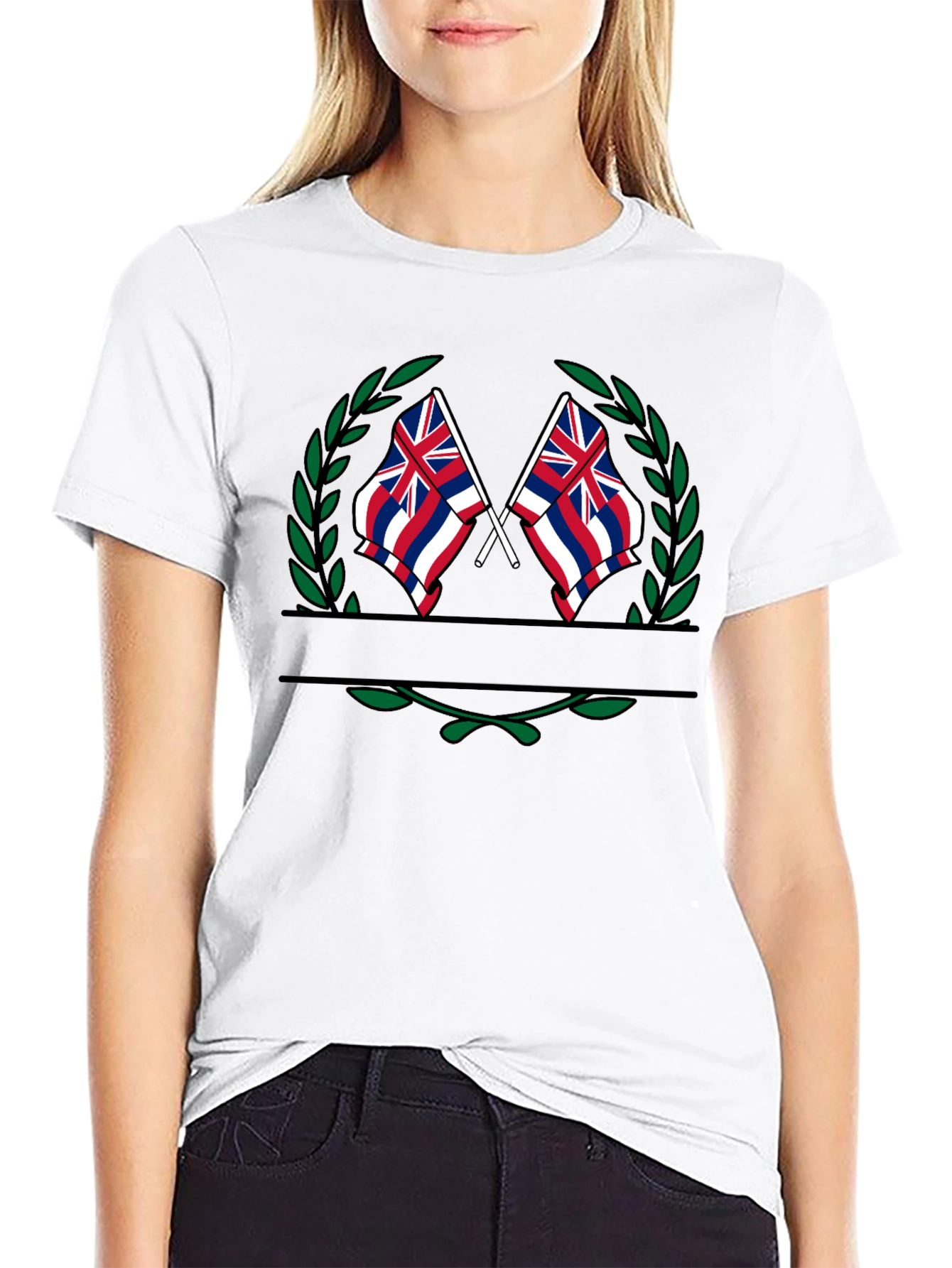 Hawaii Flag Laurel T-Shirt
