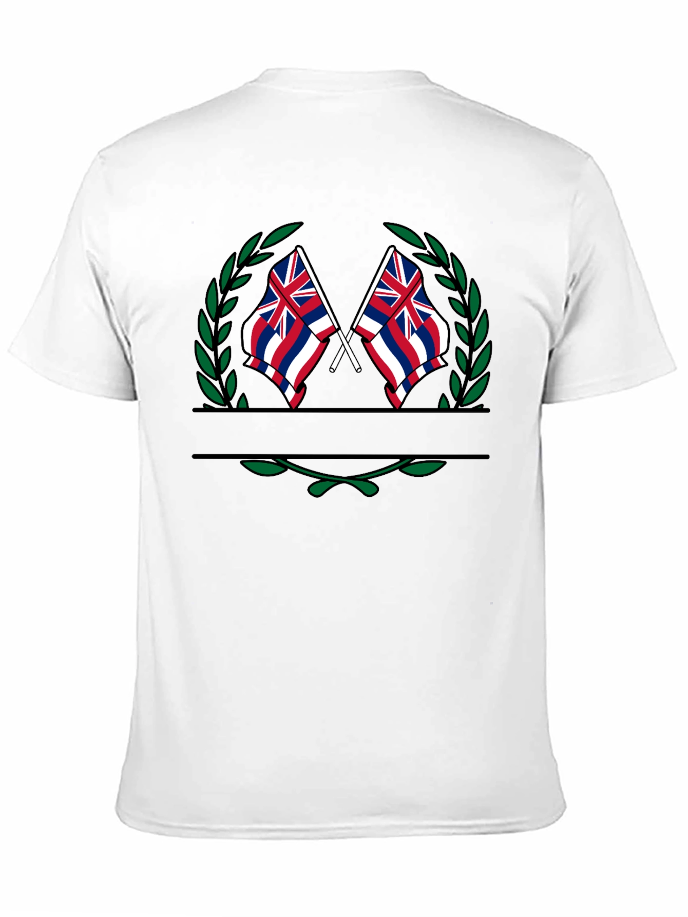 Hawaii Flag Laurel T-Shirt