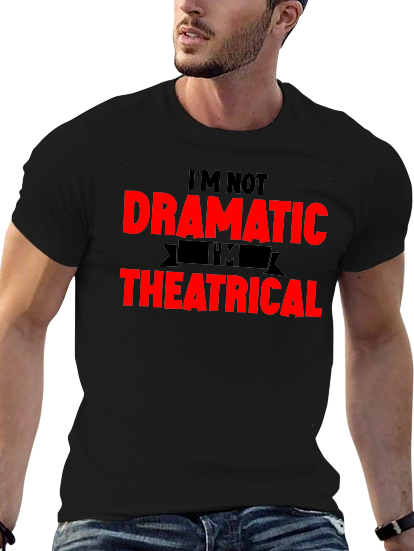 Dramatic Theatrical Graphic T-Shirt