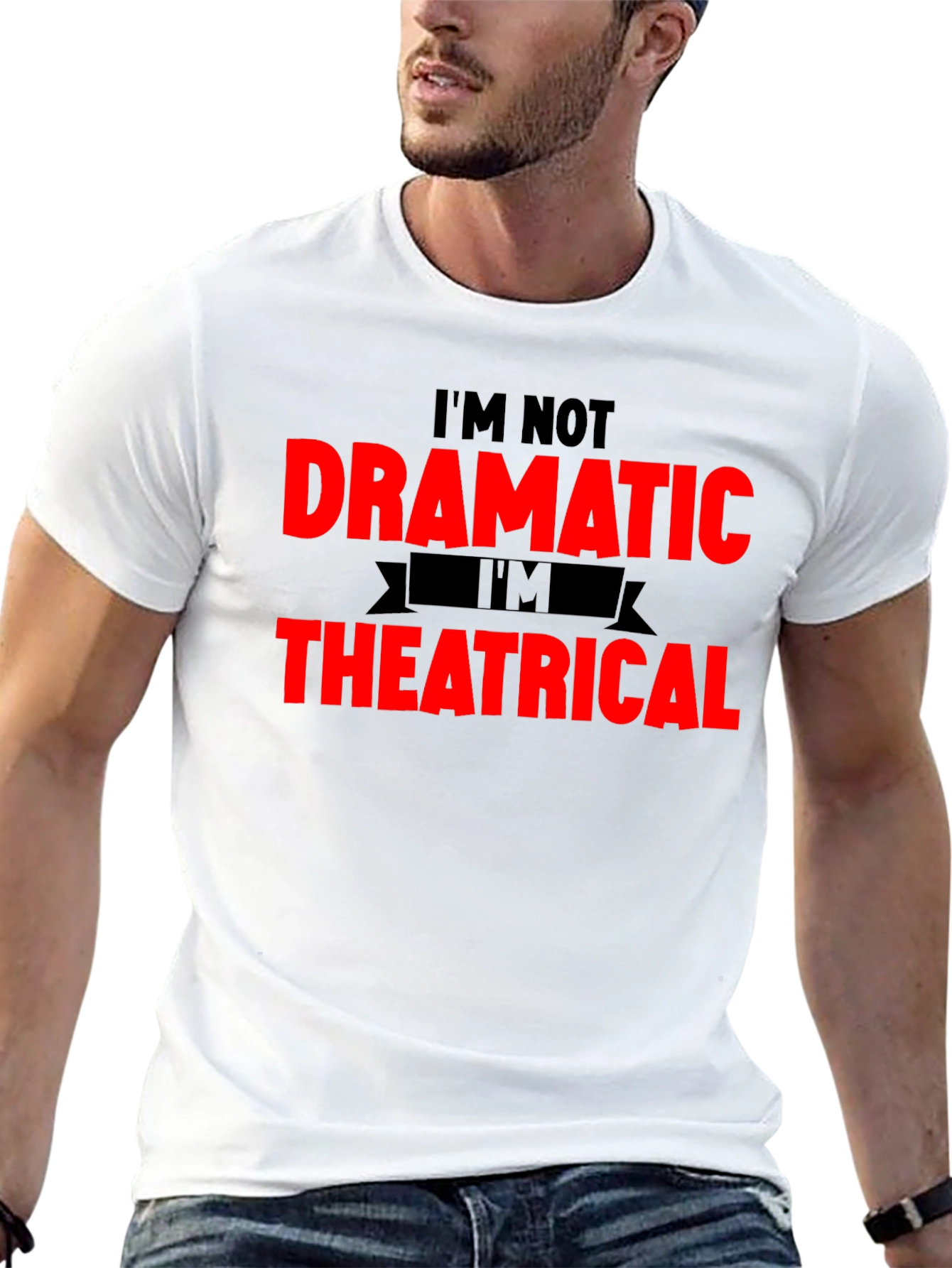 Dramatic Theatrical Graphic T-Shirt