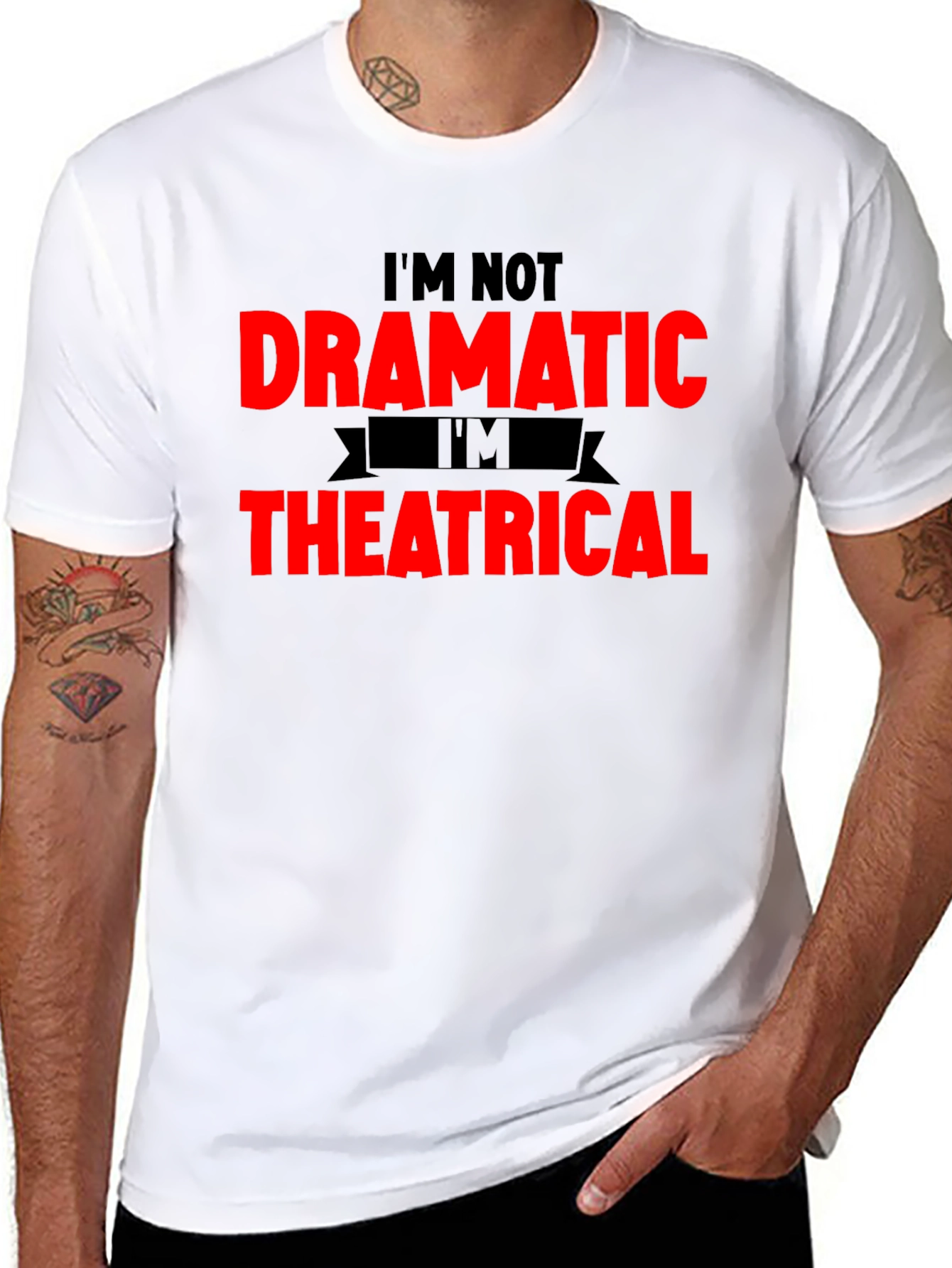 Dramatic Theatrical Graphic T-Shirt
