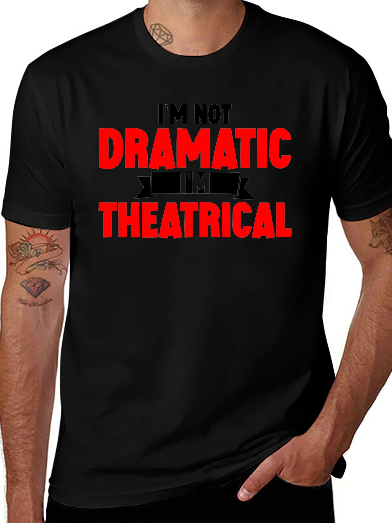 Dramatic Theatrical Graphic T-Shirt