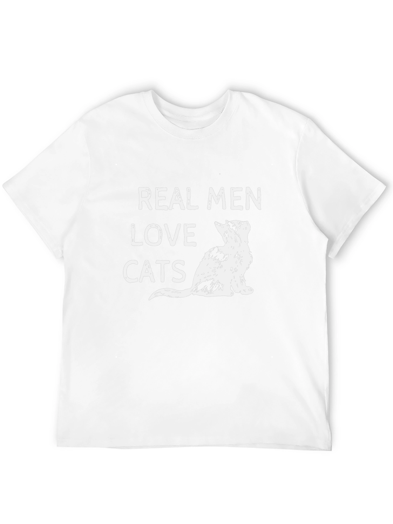 Real Men Love Cats Graphic T-Shirt